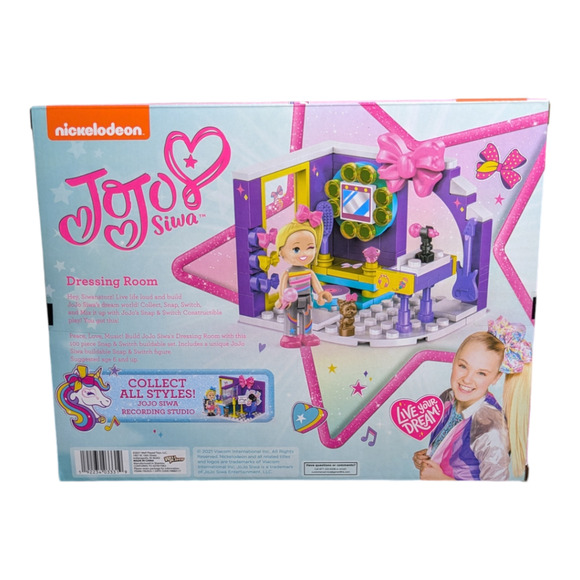 JoJo Siwa Dressing Room Snap & Switch Construction Build Set - 100pcs 2021 - Picture 3 of 5